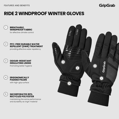 RIDE 2 Windproof Winter Gloves