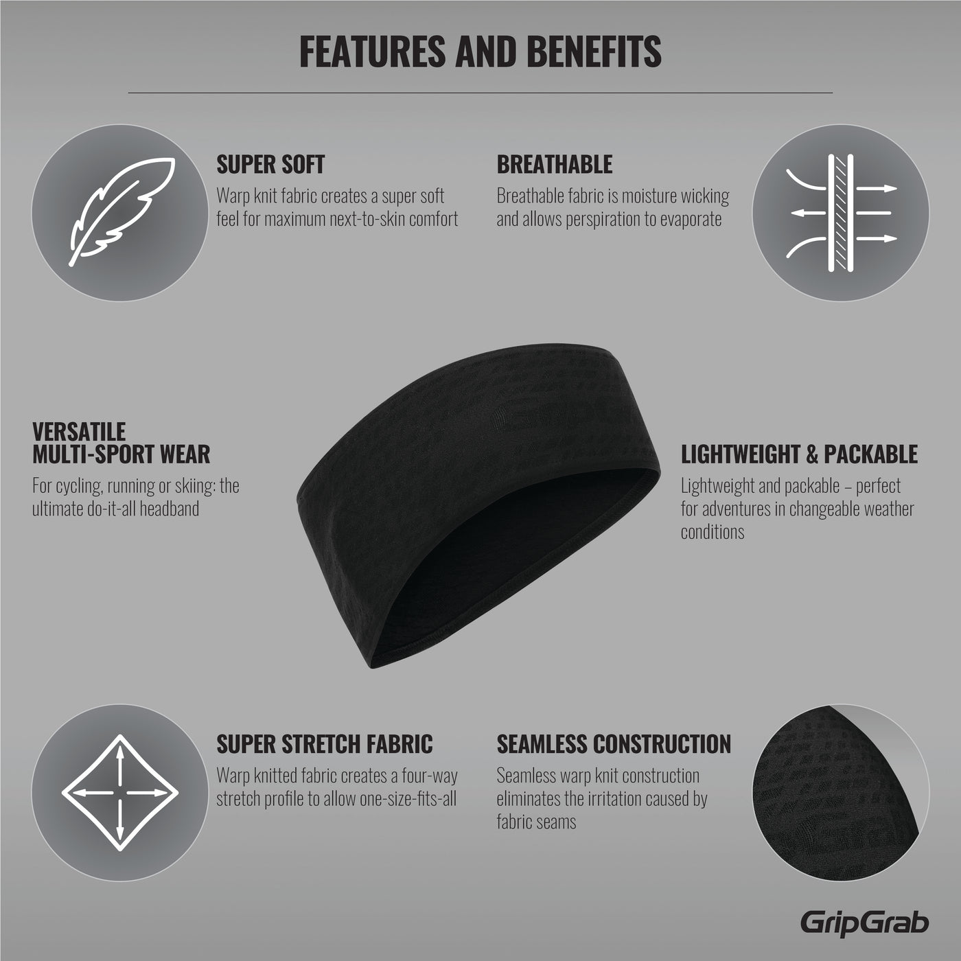 Freedom Warp Knitted Seamless Headband