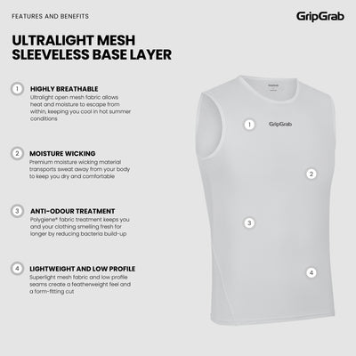 Ultralight Mesh Sleeveless Base Layer