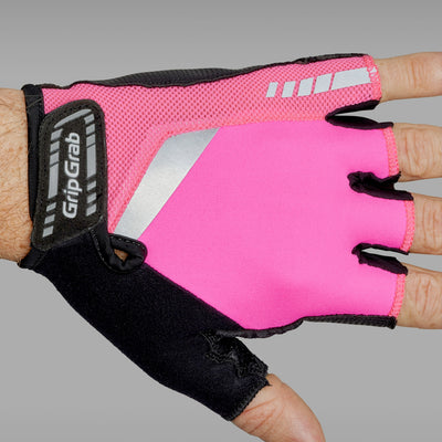 ProGel Hi-Vis Padded Short Finger Summer Gloves